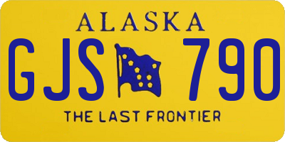 AK license plate GJS790