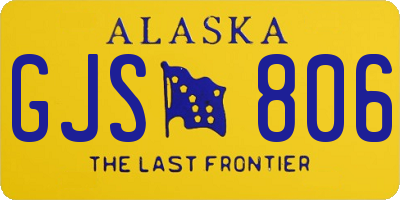 AK license plate GJS806