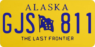 AK license plate GJS811