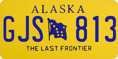 AK license plate GJS813