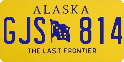 AK license plate GJS814