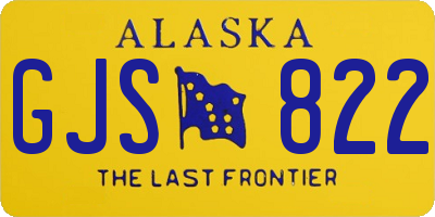 AK license plate GJS822