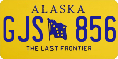 AK license plate GJS856
