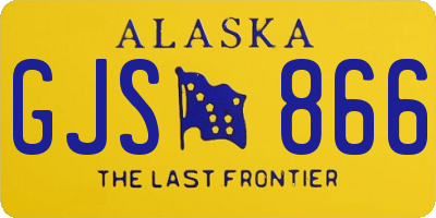 AK license plate GJS866