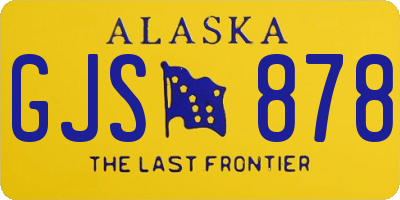 AK license plate GJS878