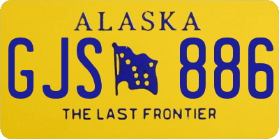 AK license plate GJS886