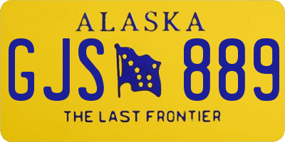 AK license plate GJS889