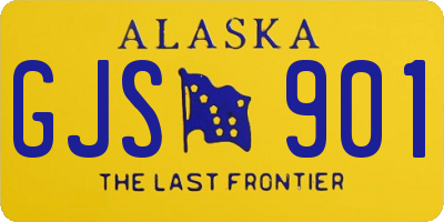 AK license plate GJS901