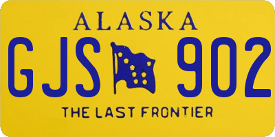 AK license plate GJS902