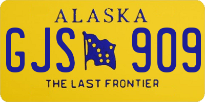 AK license plate GJS909