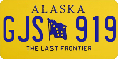 AK license plate GJS919