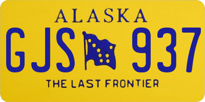 AK license plate GJS937