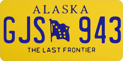 AK license plate GJS943
