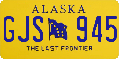 AK license plate GJS945