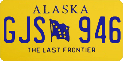 AK license plate GJS946