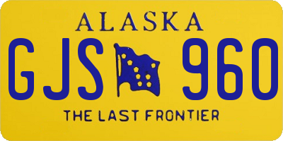 AK license plate GJS960