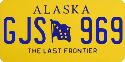 AK license plate GJS969