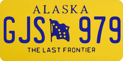 AK license plate GJS979