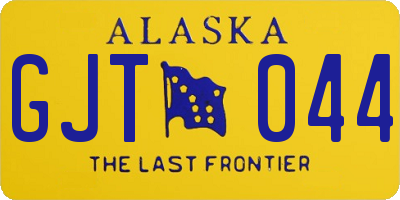 AK license plate GJT044