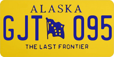 AK license plate GJT095