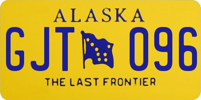 AK license plate GJT096