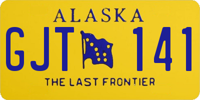 AK license plate GJT141