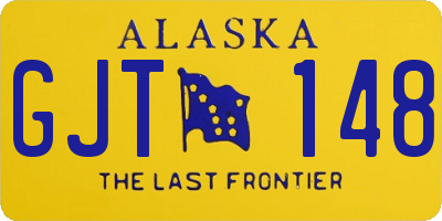 AK license plate GJT148