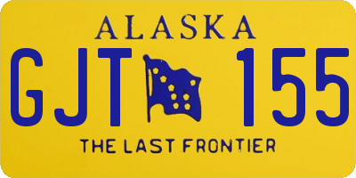 AK license plate GJT155