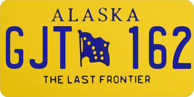 AK license plate GJT162