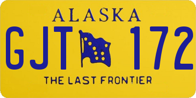 AK license plate GJT172