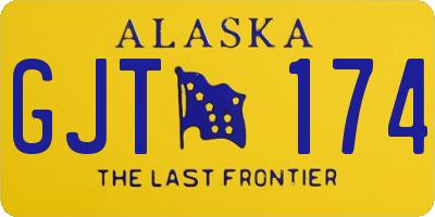 AK license plate GJT174