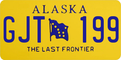 AK license plate GJT199