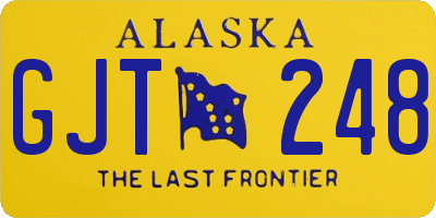 AK license plate GJT248