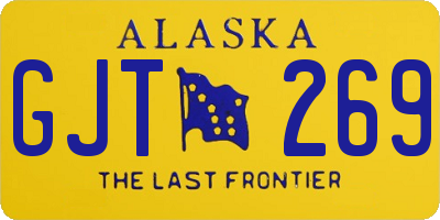AK license plate GJT269
