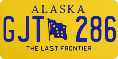 AK license plate GJT286
