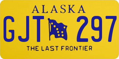 AK license plate GJT297