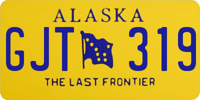 AK license plate GJT319