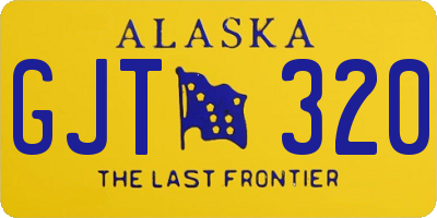 AK license plate GJT320