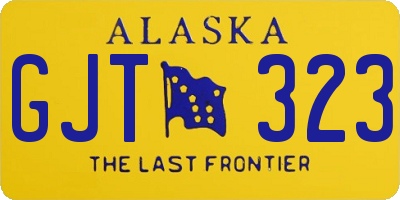 AK license plate GJT323