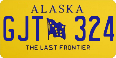 AK license plate GJT324