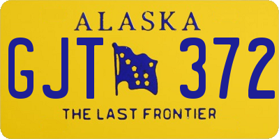 AK license plate GJT372