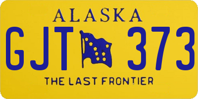 AK license plate GJT373