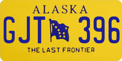 AK license plate GJT396