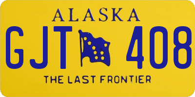 AK license plate GJT408