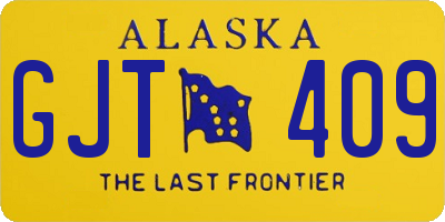 AK license plate GJT409