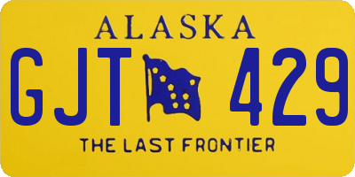 AK license plate GJT429