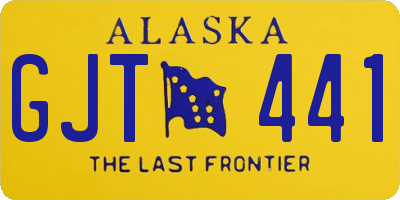 AK license plate GJT441