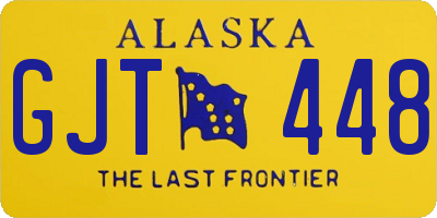 AK license plate GJT448