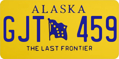 AK license plate GJT459