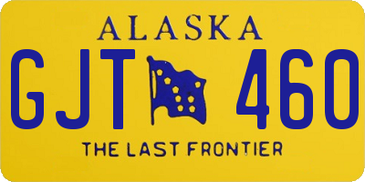 AK license plate GJT460